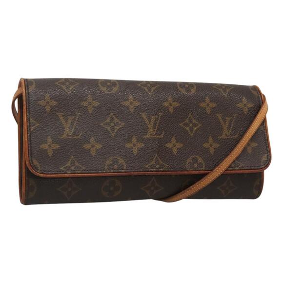 LOUIS VUITTON Monogram Pochette Twin GM Shoulder Bag M51852 - Picture 1 of 16